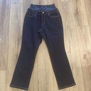 Studio Park Maternity Jeans Low Panel Under Belly Dark Wash Size L